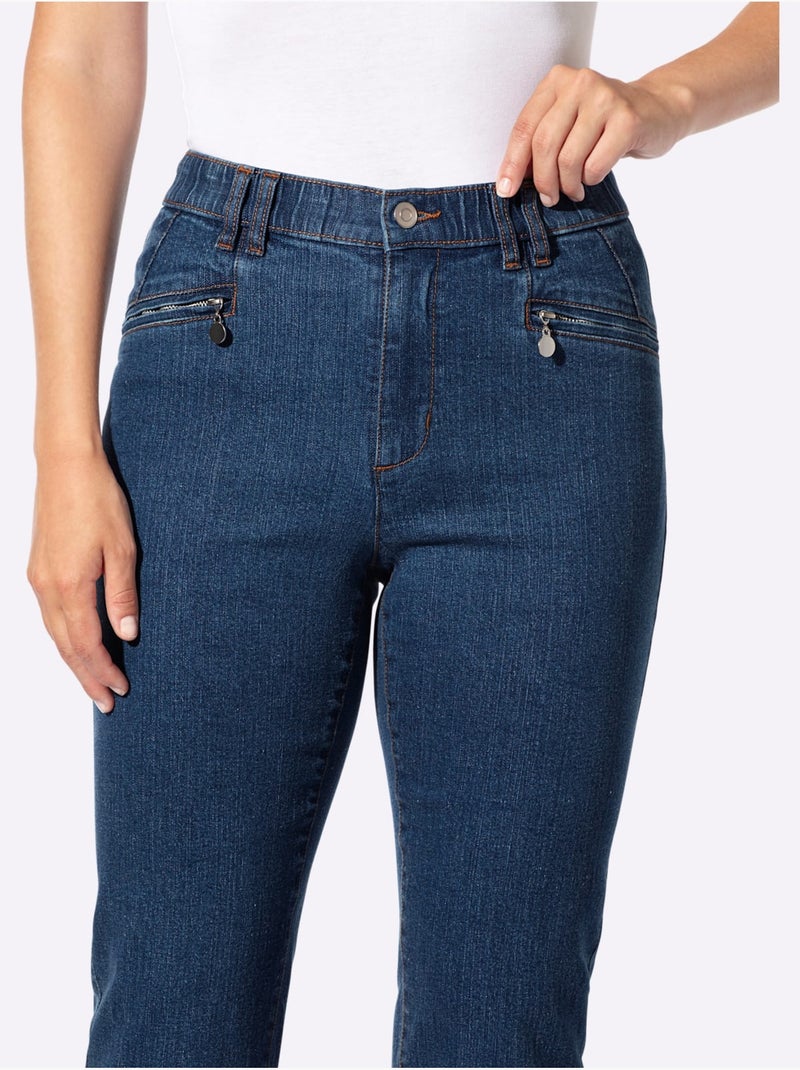 Jean Qualité Coton - Taille Courte - Witt Bleu jean - Kiabi
