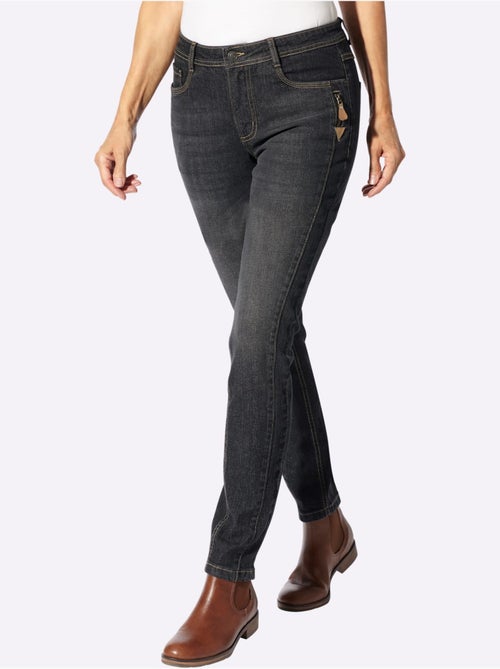 Jean qualité coton - taille courte - witt - Kiabi
