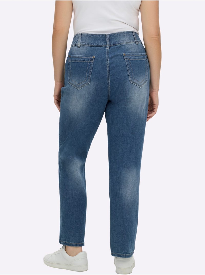 Jean qualité coton - Taille extra courte - witt Bleu jean - Kiabi
