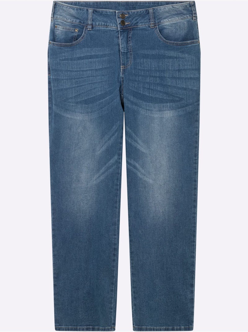Jean qualité coton - Taille extra courte - witt Bleu jean - Kiabi