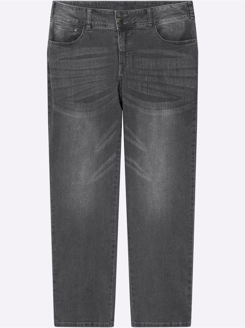 Jean qualité coton - Taille extra courte - witt Gris - Kiabi