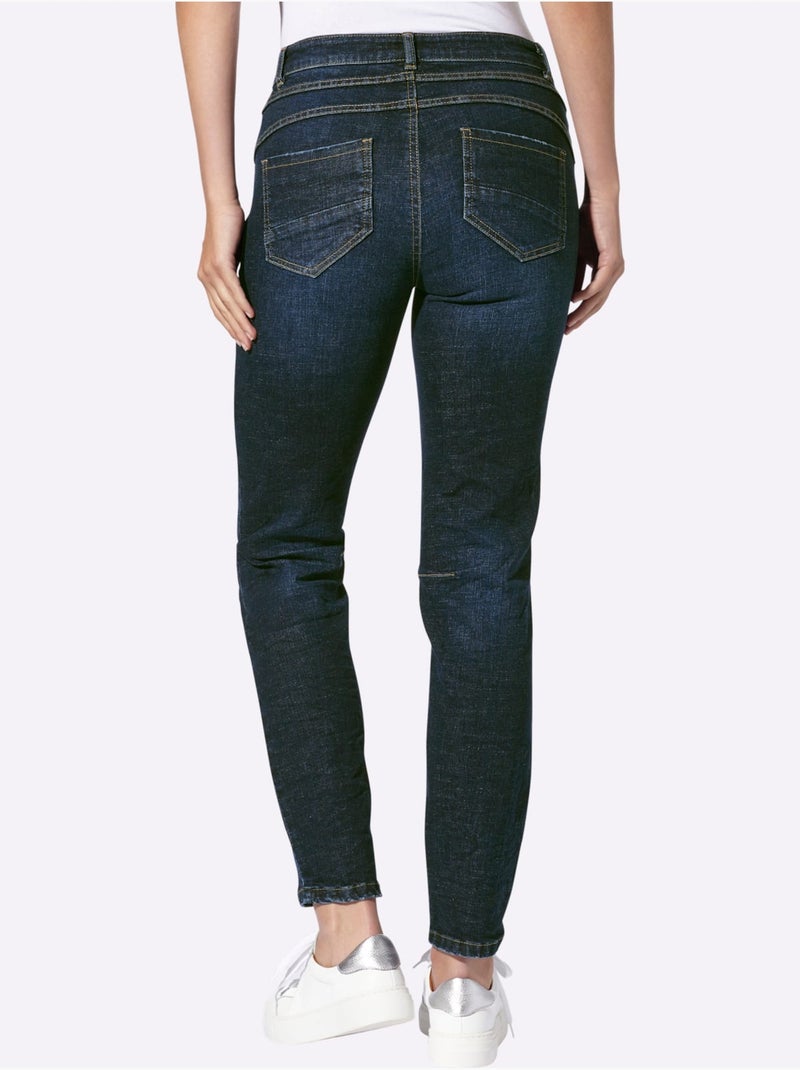 Jean Qualité Coton - Taille Standard - helline Bleu foncé - Kiabi