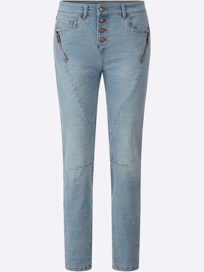 Jean Qualité Coton - Taille Standard - Helline Bleu - Kiabi