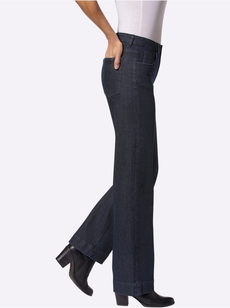 Jean Qualité Coton - Taille Standard - Witt Bleu foncé - Kiabi