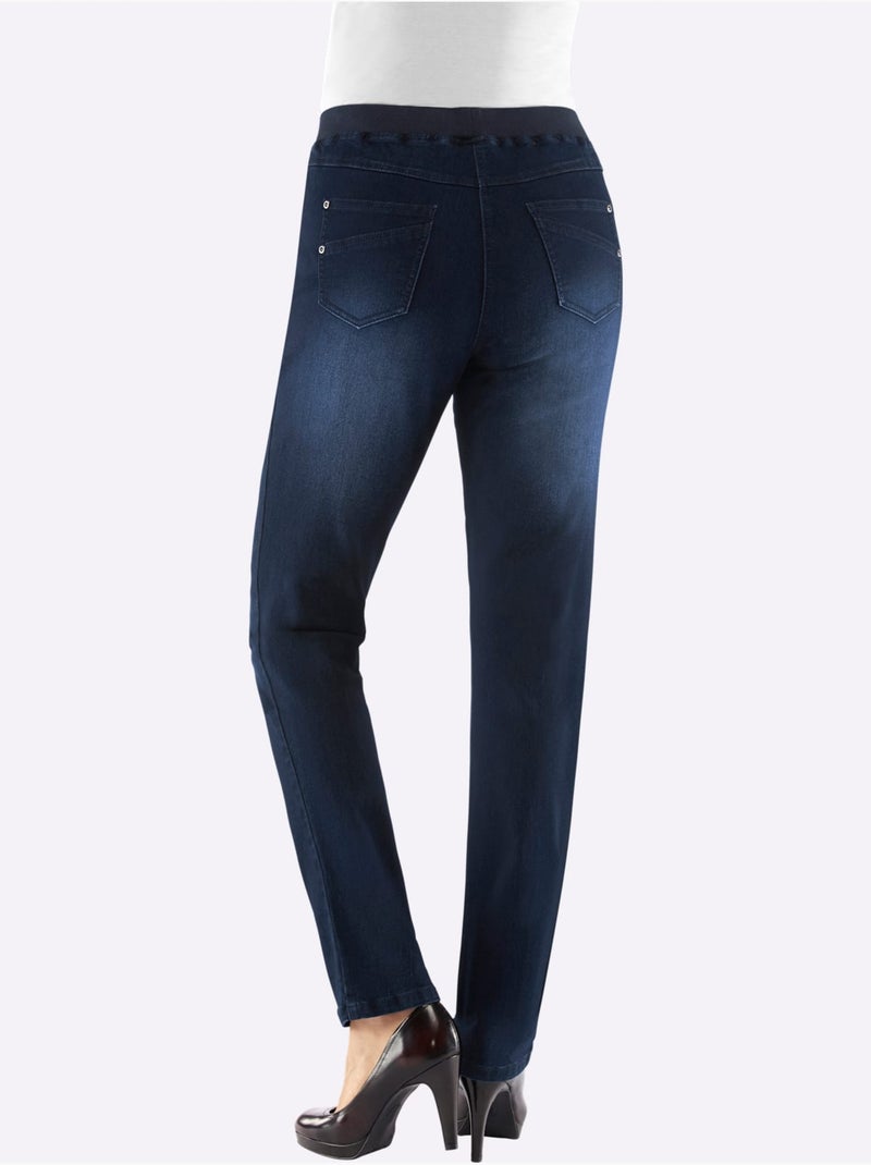 Jean Qualité Coton - Taille Standard - Witt Bleu foncé - Kiabi
