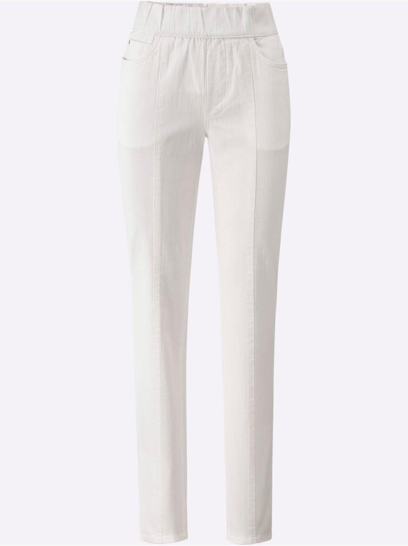 Jean Qualité Coton - Taille Standard - Witt Ecru - Kiabi