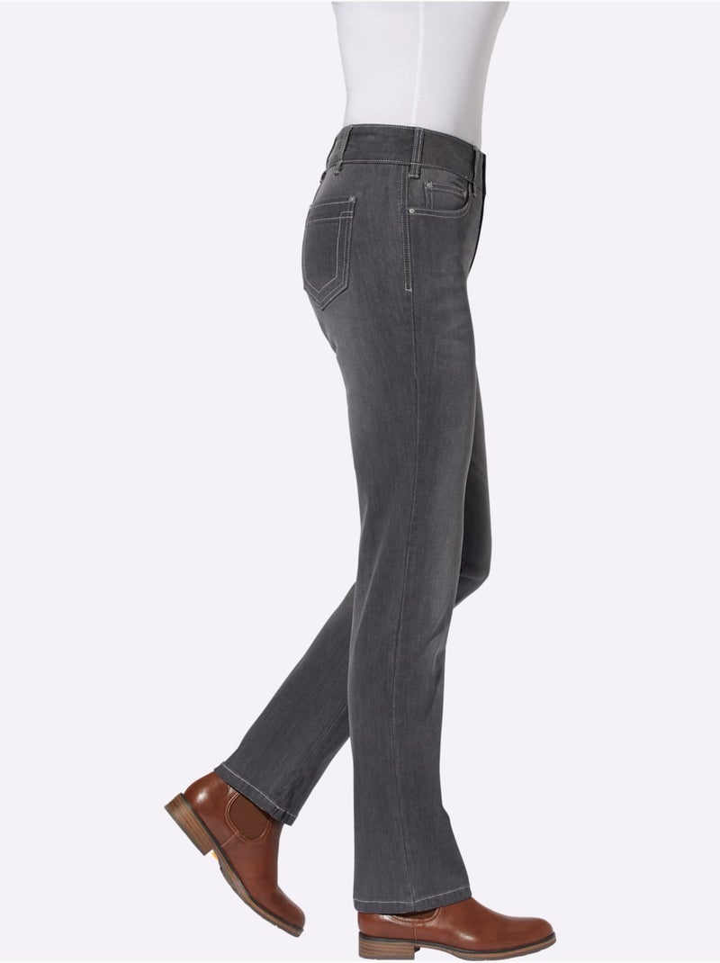 Jean qualité coton - Taille standard - witt Gris - Kiabi