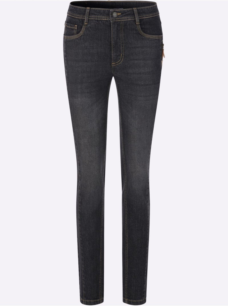 Jean qualité coton - taille standard - witt Noir - Kiabi