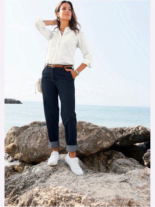 Jean Qualité Coton Doux Sur La Peau - Taille Courte - Witt - Kiabi Jean Qualité Coton Doux Sur La Peau - Taille Courte - Witt - Kiabi