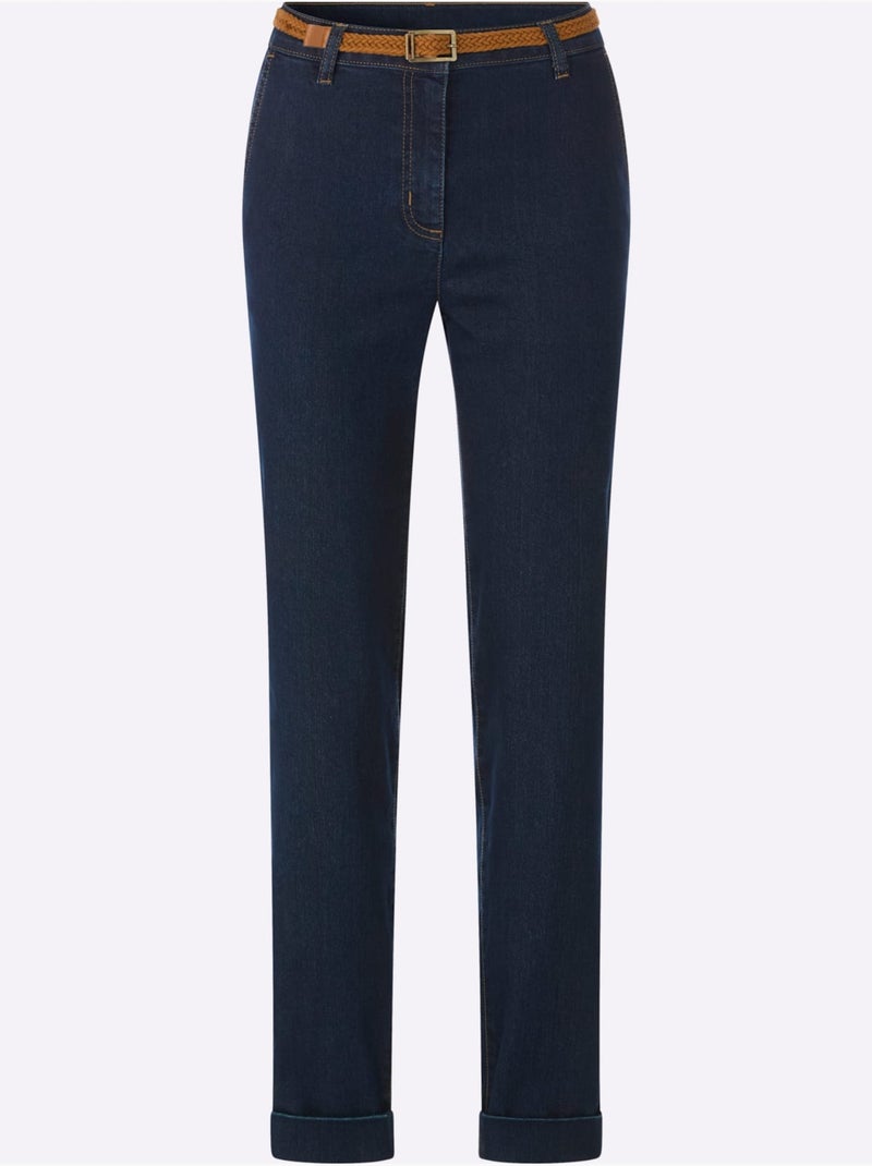 Jean Qualité Coton Doux Sur La Peau - Taille Standard - Witt Bleu foncé - Kiabi