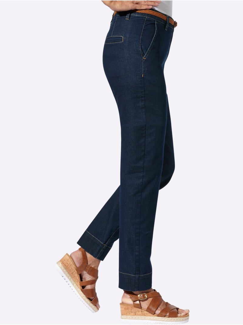 Jean Qualité Coton Doux Sur La Peau - Taille Standard - Witt Bleu foncé - Kiabi
