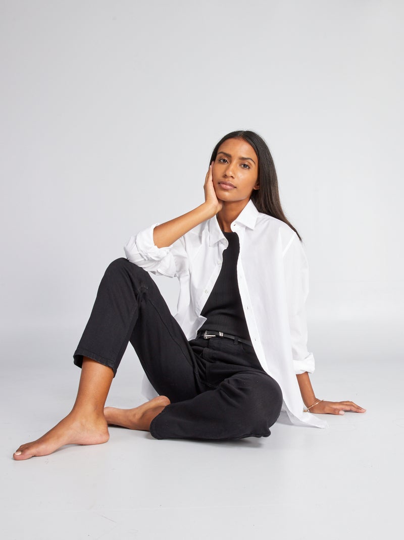 Jean regular - 32L Noir - Kiabi