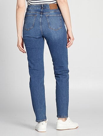 Jean regular cheap taille haute femme