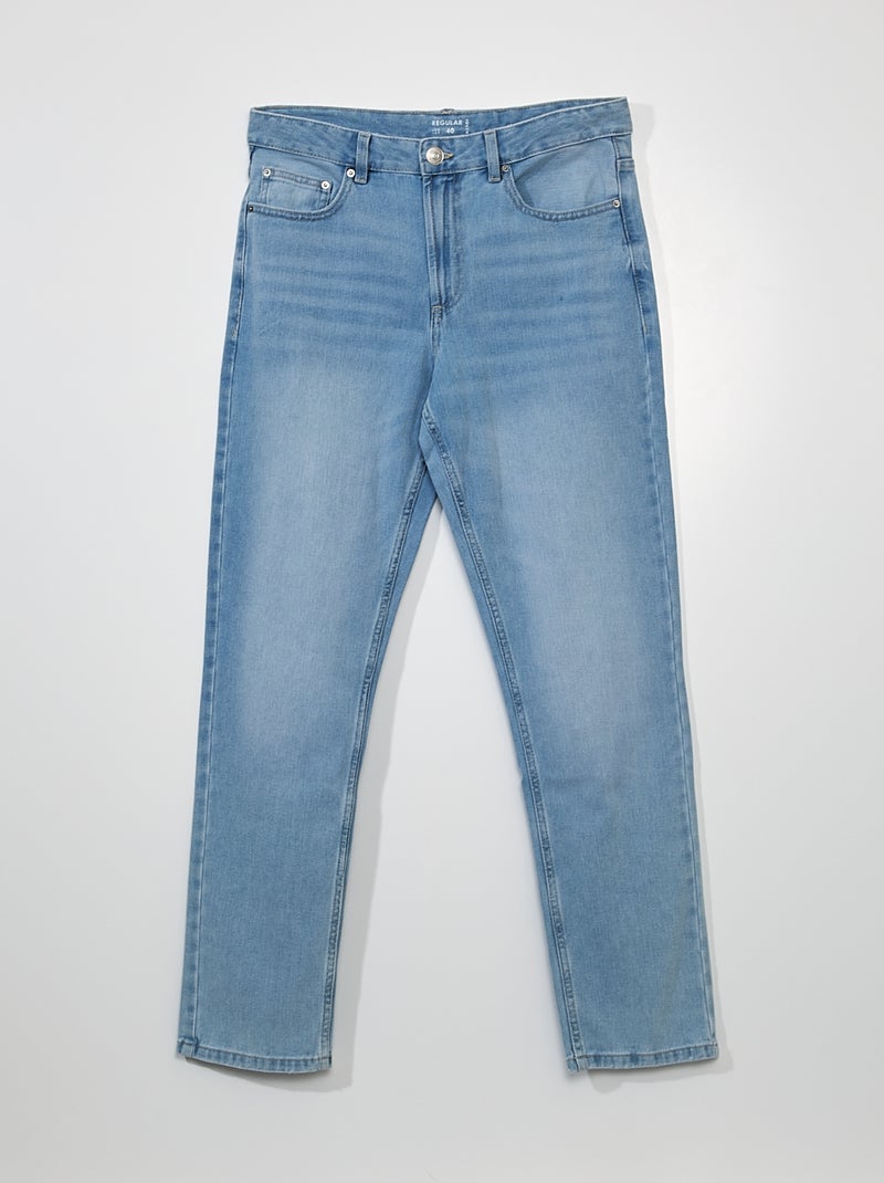 Jean regular 5 poches Triple stone - Kiabi