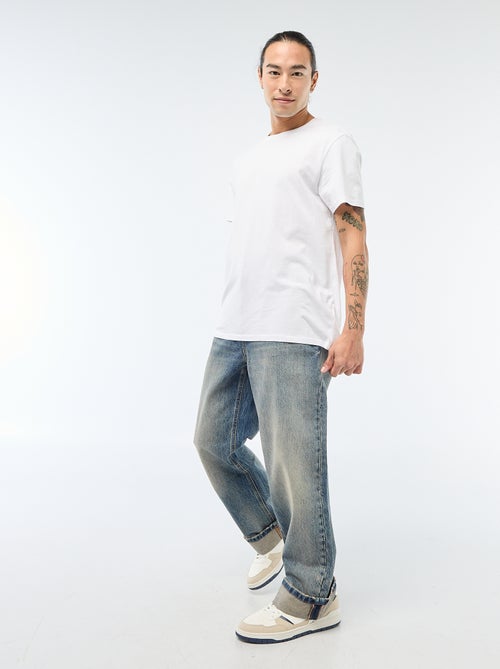 Jean regular base à revers - L32 - Kiabi