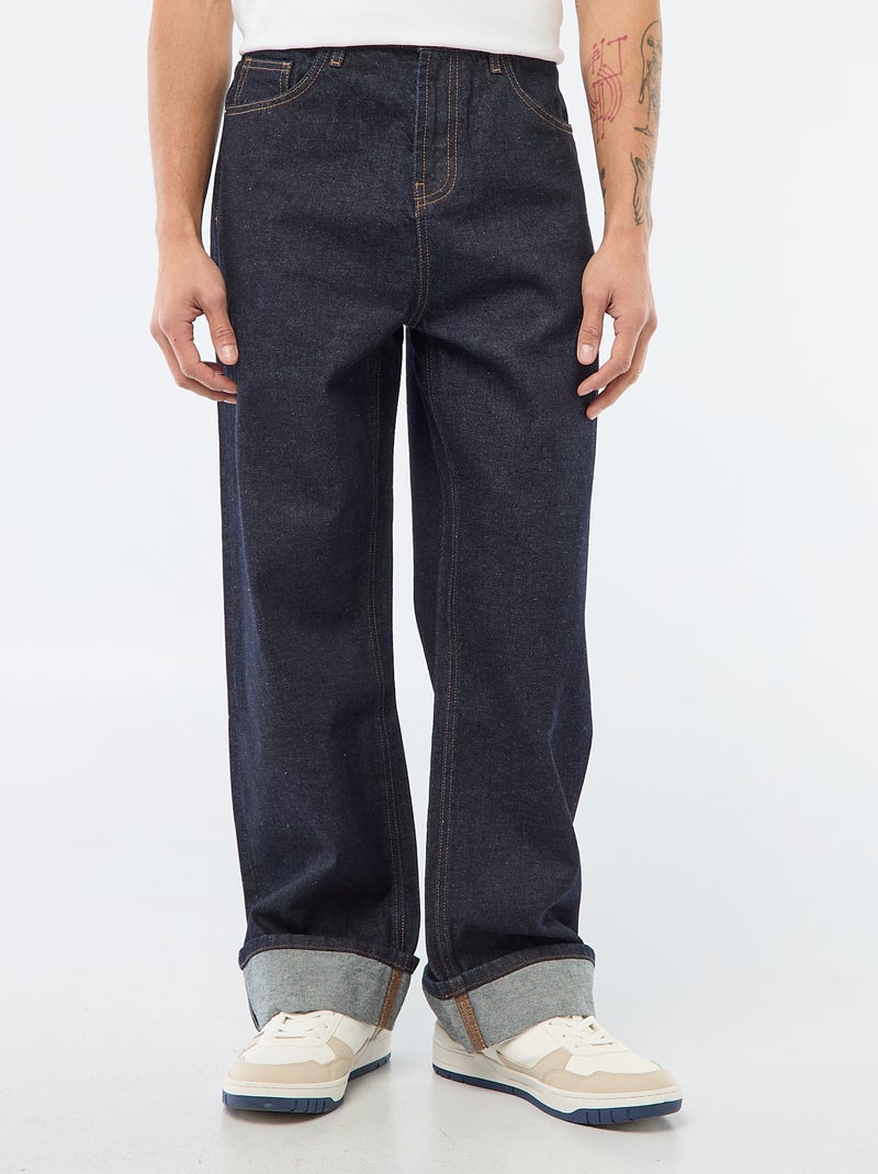 Jean regular base à revers - L32 Rince - Kiabi
