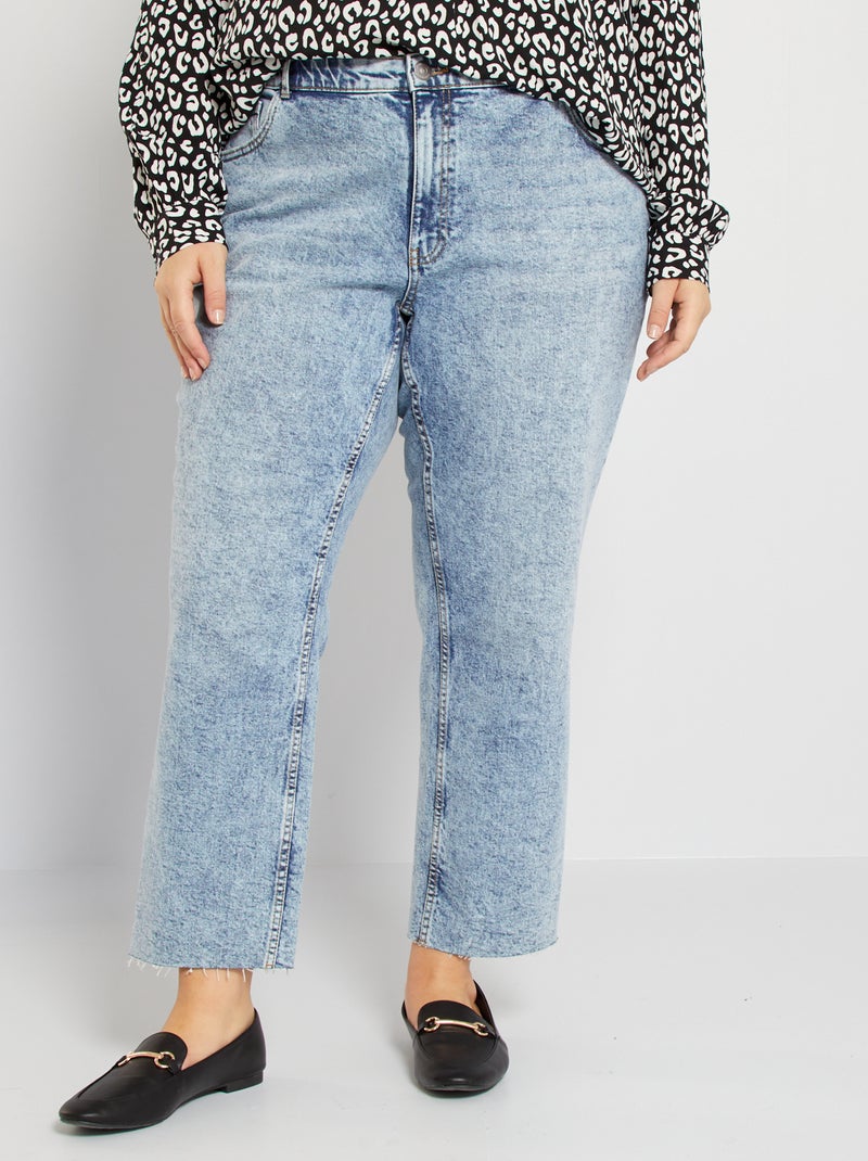 Jean regular bleu neige - Kiabi