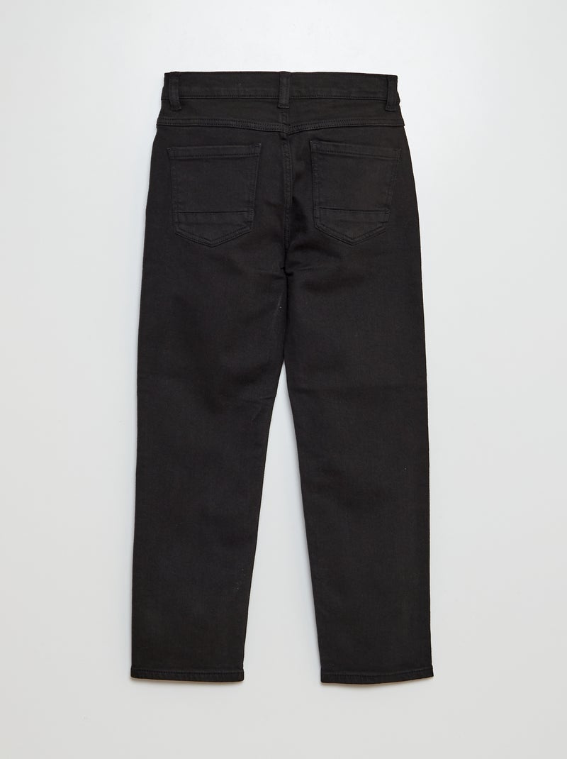 Jean regular coupe droite noir - Kiabi