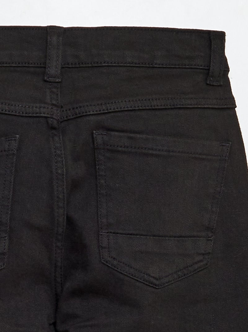 Jean regular coupe droite noir - Kiabi