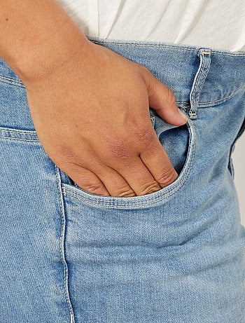 Jean regular en denim stretch longueur 75 cm - Kiabi