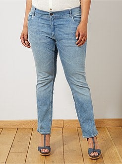 Jean regular en denim stretch longueur 75 cm - Kiabi