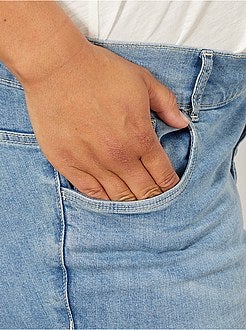 Jean regular en denim stretch longueur 75 cm - Kiabi