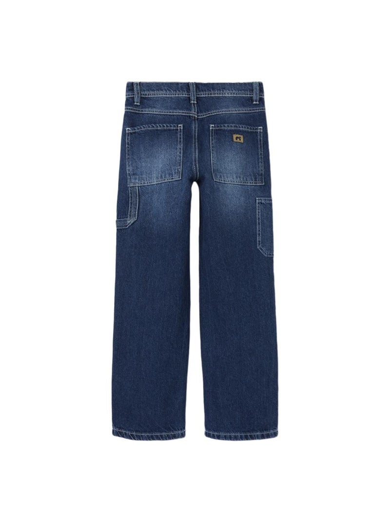 Jean Regular  Foncé Fille Name it Straight 5950 Bleu - Kiabi