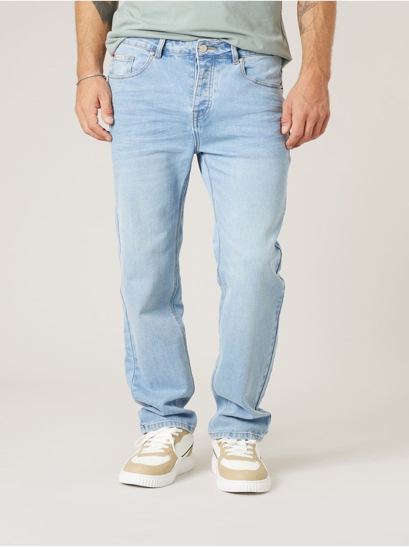 Jean regular homme 'Deeluxe' Bleu clair - Kiabi