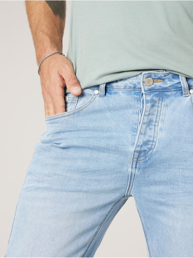 Jean regular homme 'Deeluxe' Bleu clair - Kiabi