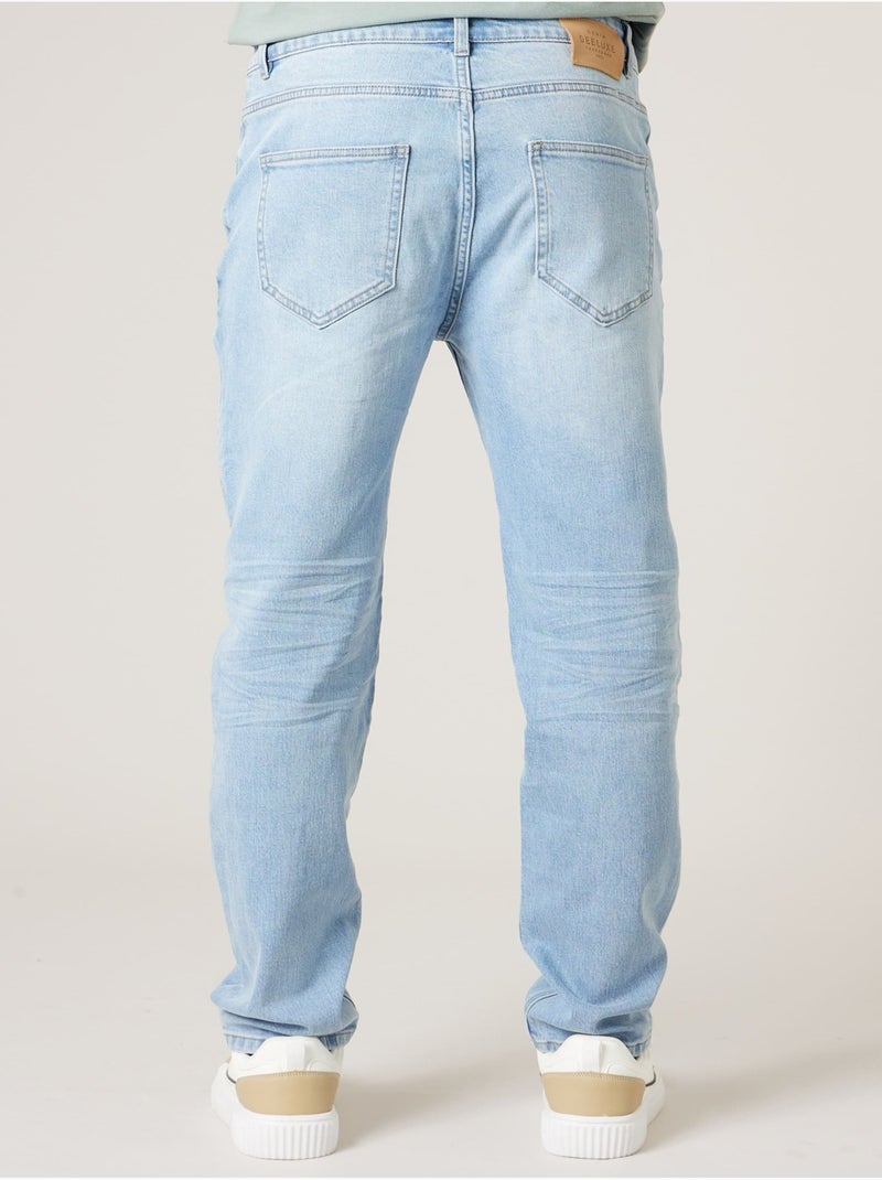 Jean regular homme 'Deeluxe' Bleu clair - Kiabi