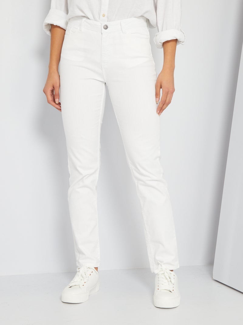 Jean regular L28 blanc - Kiabi