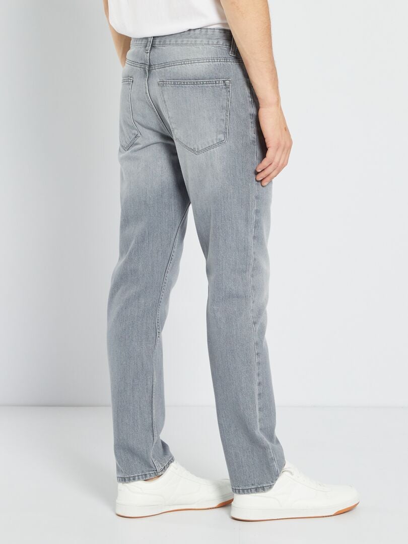 Jean regular L30 Gris clair - Kiabi