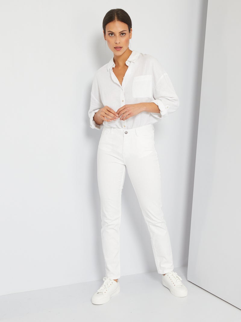 Jean regular L32 blanc - Kiabi