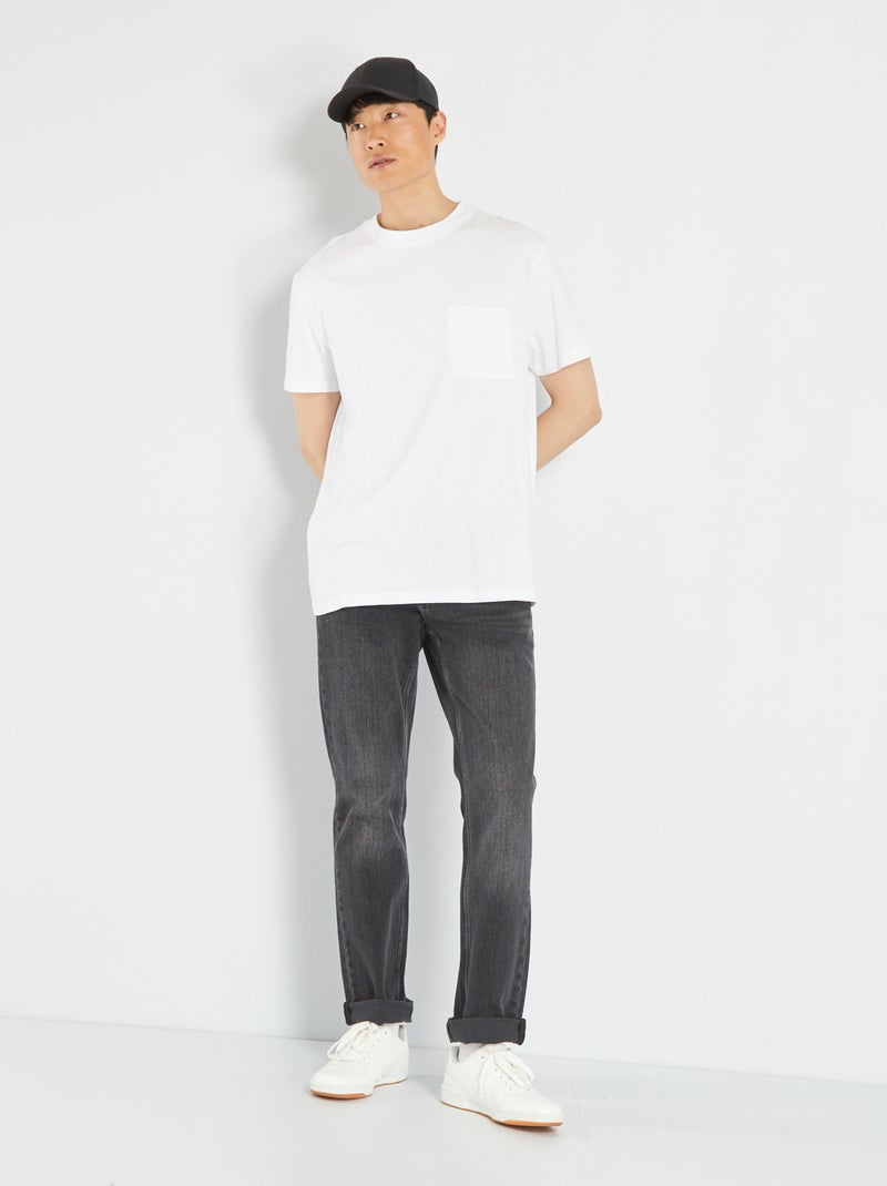 Jean regular L34 Noir gris - Kiabi