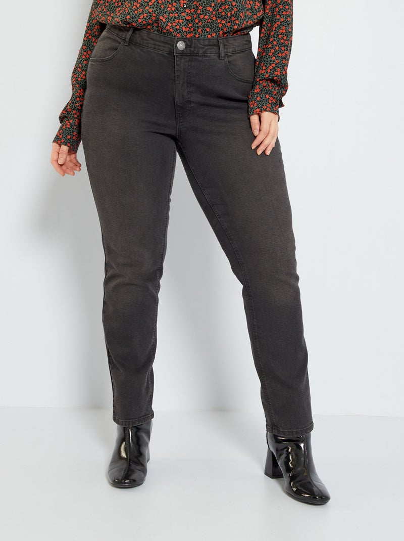 Jean regular stretch - 30L Noir - Kiabi