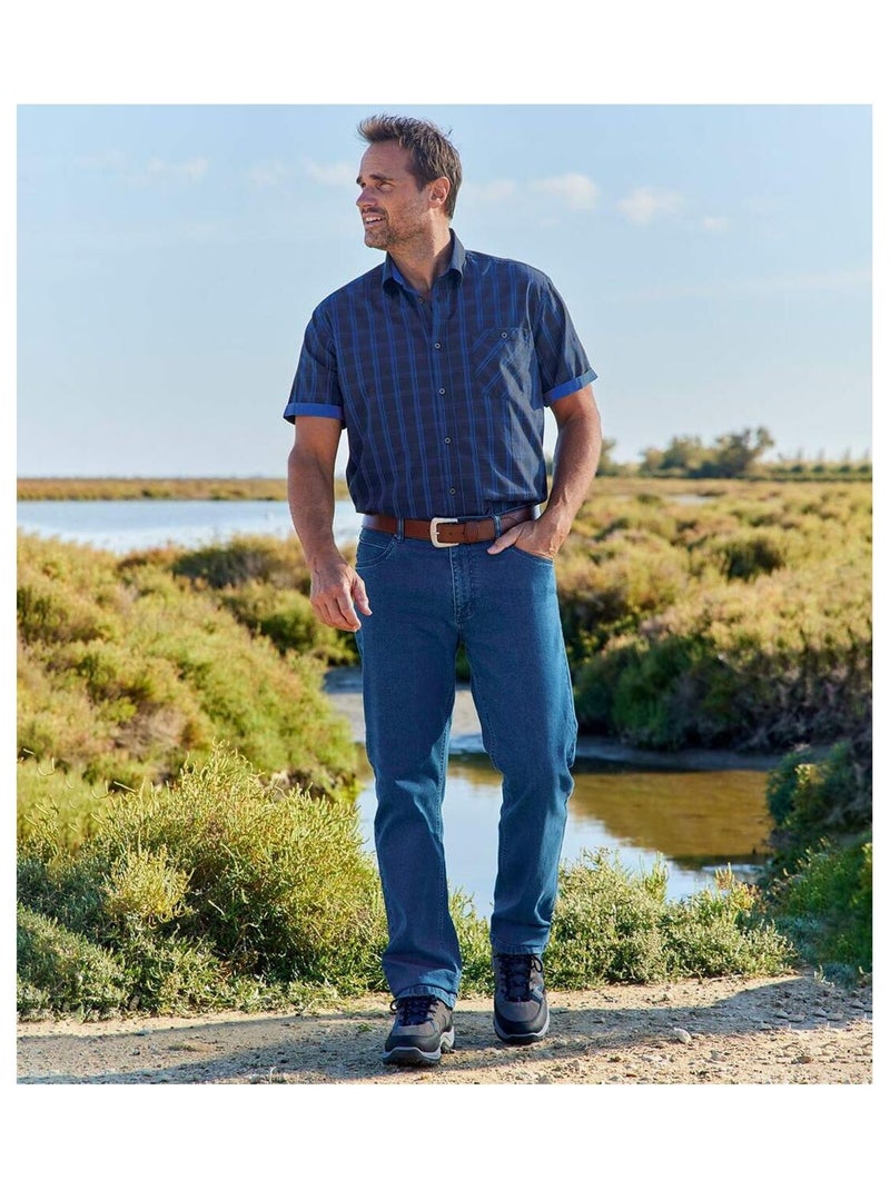 Jean Regular Stretch  - ATLAS FOR MEN Bleu - Kiabi