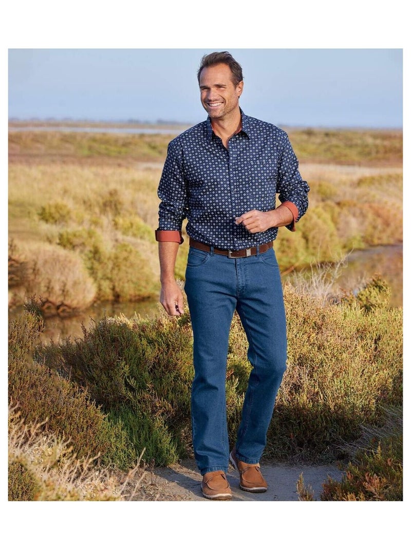 Jean Regular Stretch  - ATLAS FOR MEN Bleu - Kiabi