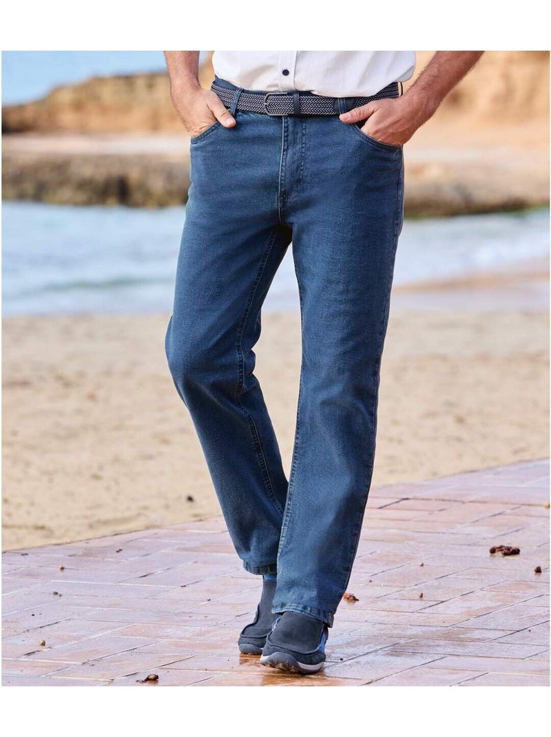 Jean Regular Stretch - ATLAS FOR MEN Bleu - Kiabi