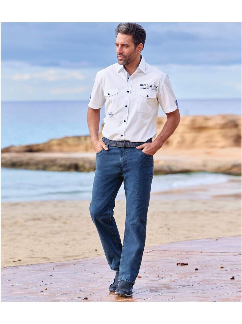 Jean Regular Stretch - ATLAS FOR MEN Bleu - Kiabi