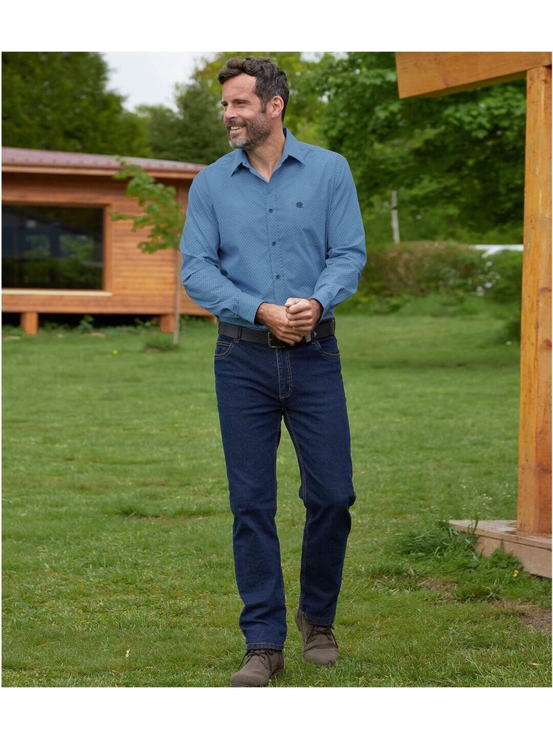 Jean Regular Stretch - ATLAS FOR MEN Bleu foncé - Kiabi