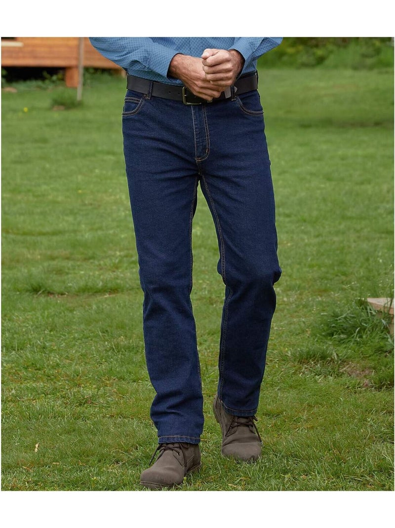 Jean regular stretch - atlas for men Bleu foncé - Kiabi