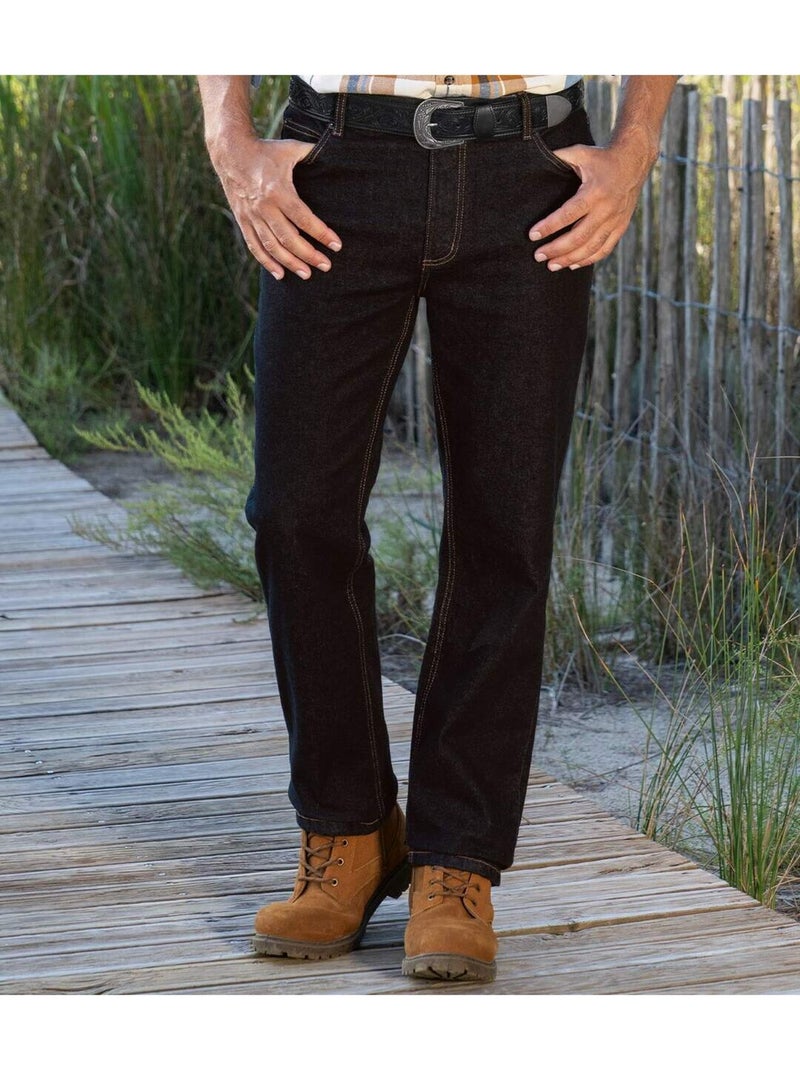 Jean regular stretch   - atlas for men Noir - Kiabi