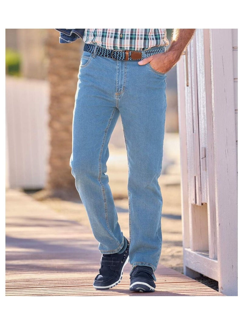 Jean Regular Stretch Confort - ATLAS FOR MEN Bleu - Kiabi