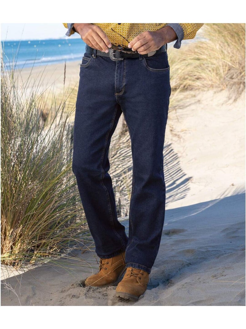 Jean Regular Stretch Confort - ATLAS FOR MEN Bleu - Kiabi