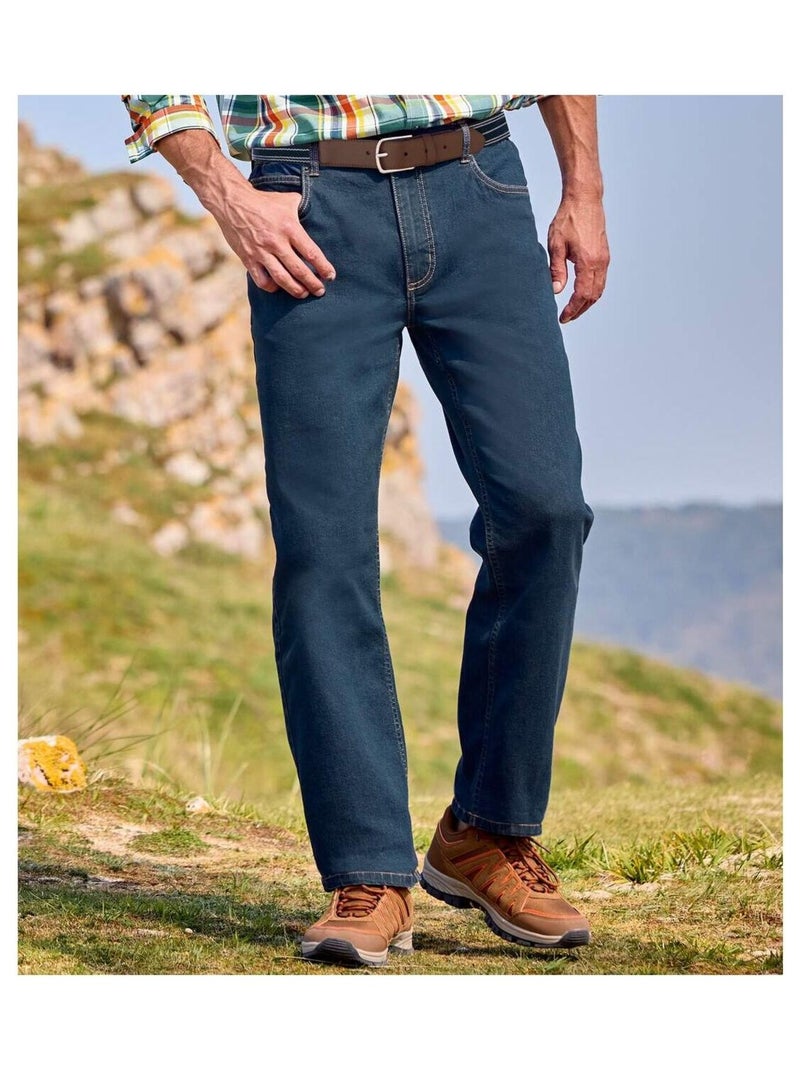 Jean Regular Stretch Confort - ATLAS FOR MEN Bleu - Kiabi