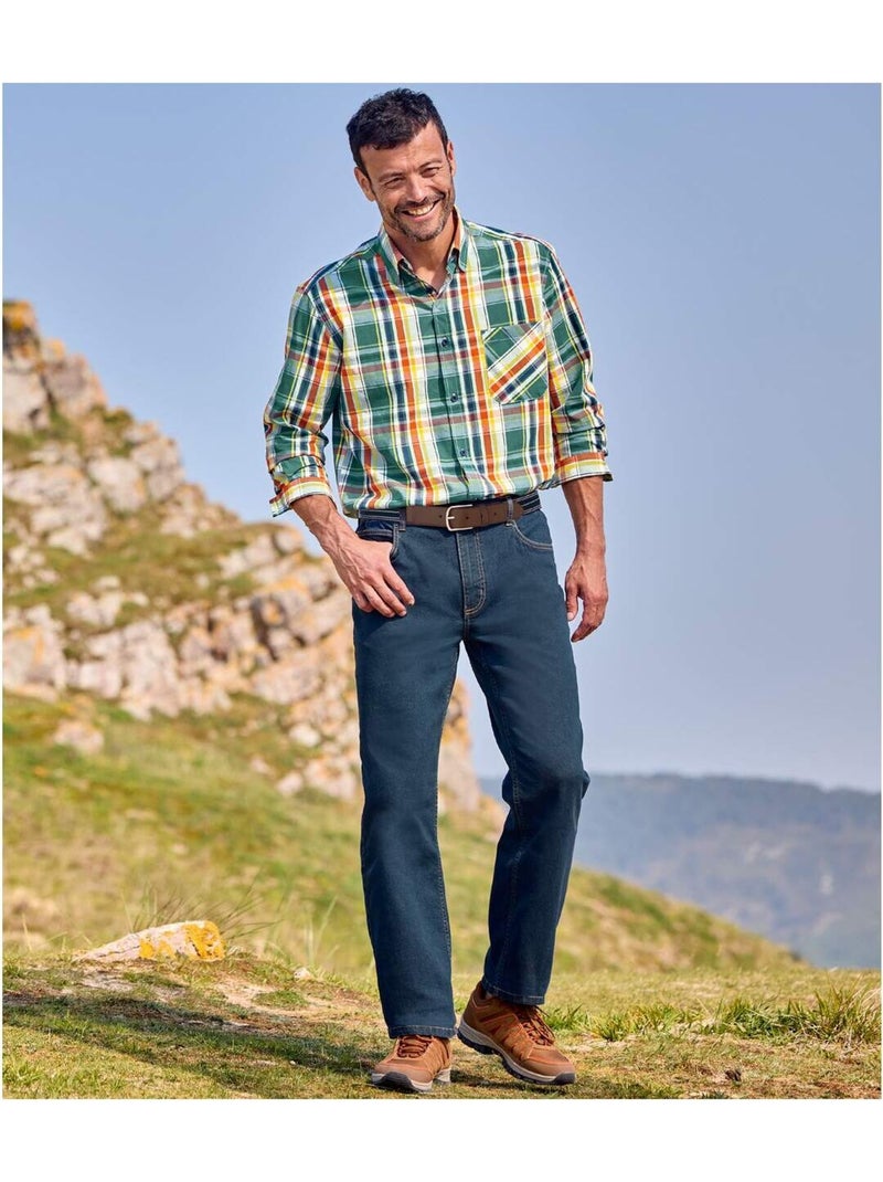 Jean Regular Stretch Confort - ATLAS FOR MEN Bleu - Kiabi
