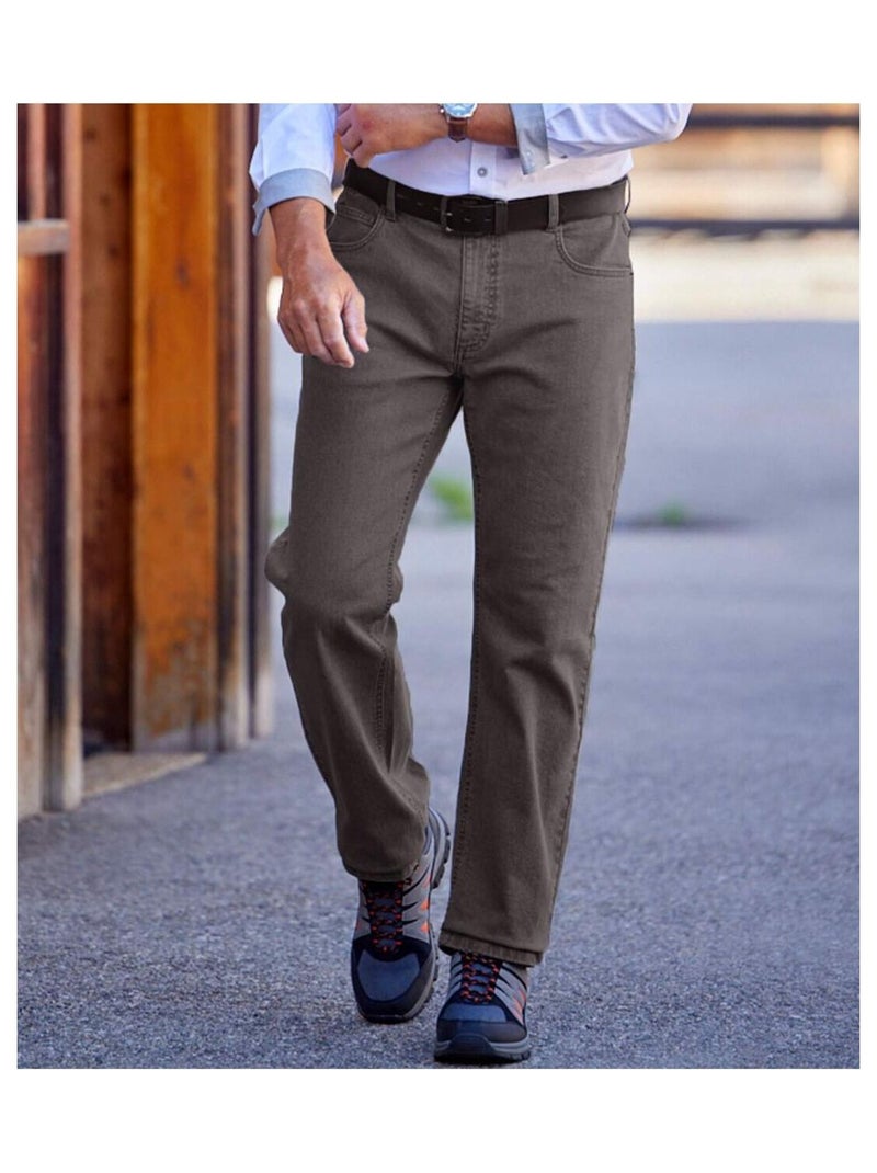 Jean Regular Stretch Confort - ATLAS FOR MEN Gris - Kiabi