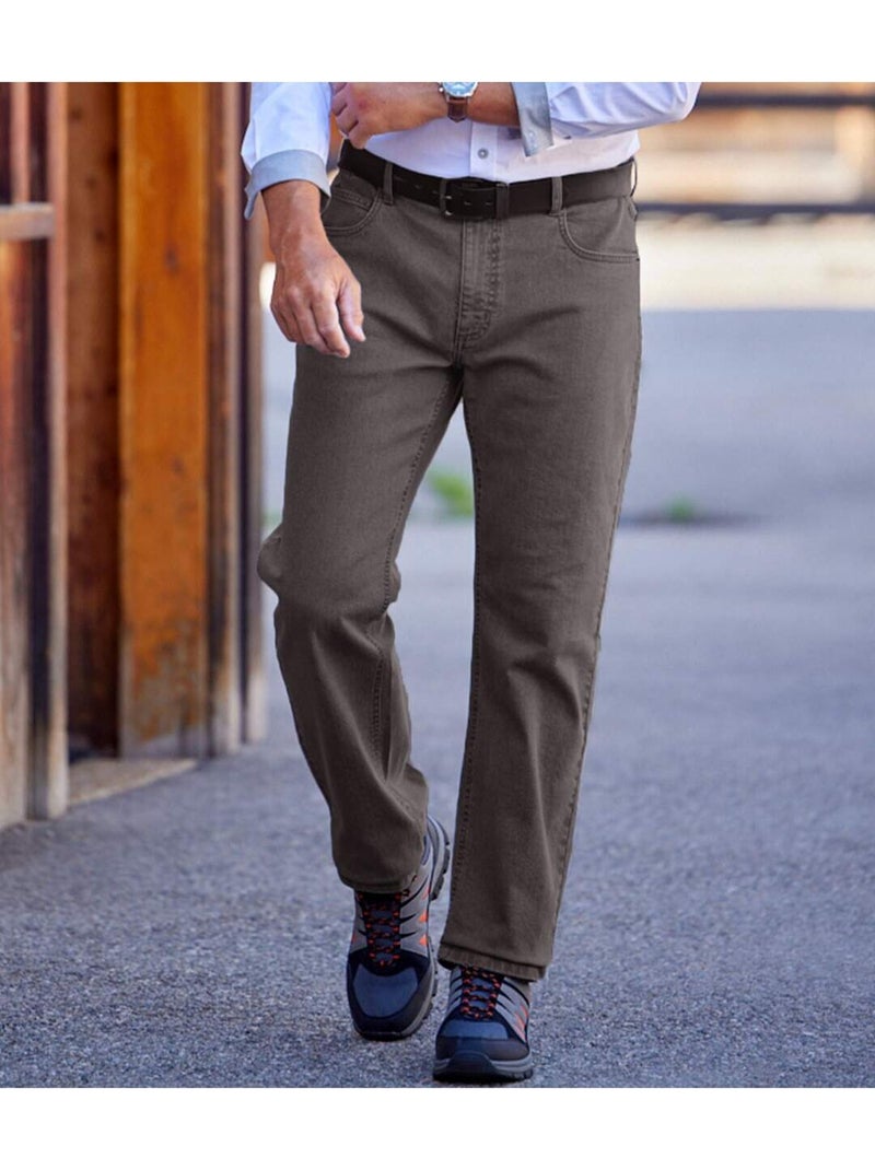 Jean regular stretch confort - atlas for men Gris - Kiabi