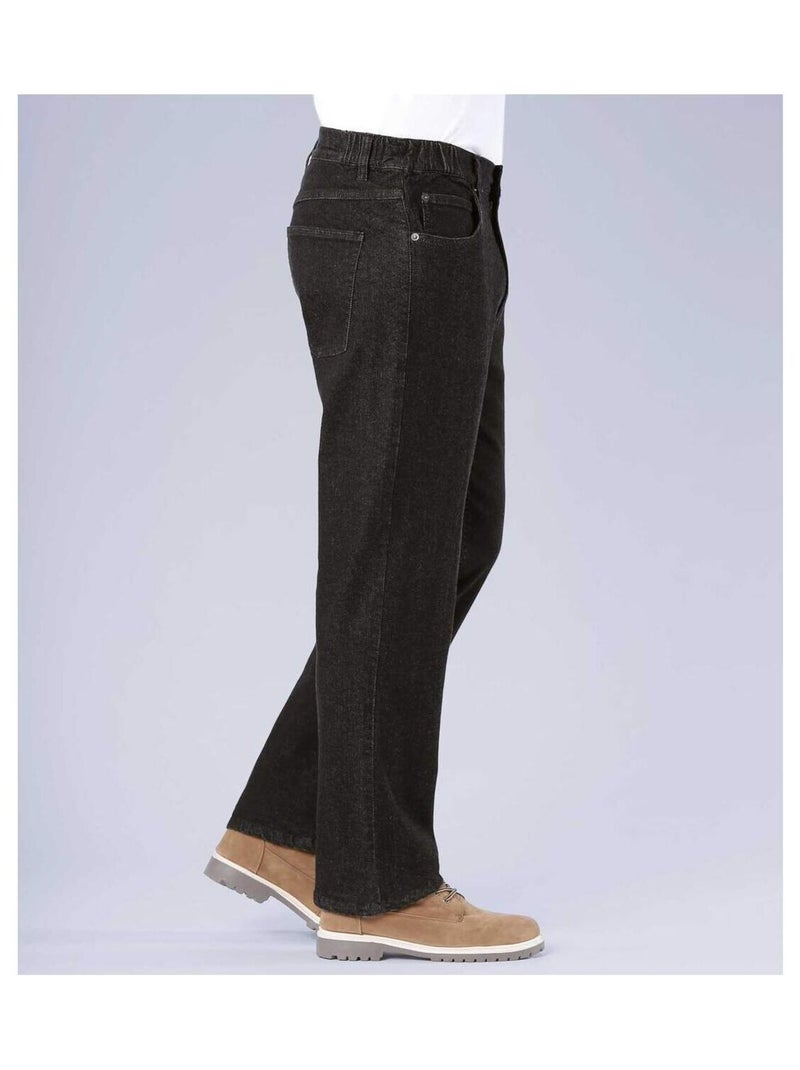 Jean Regular Stretch Confort - ATLAS FOR MEN Noir - Kiabi