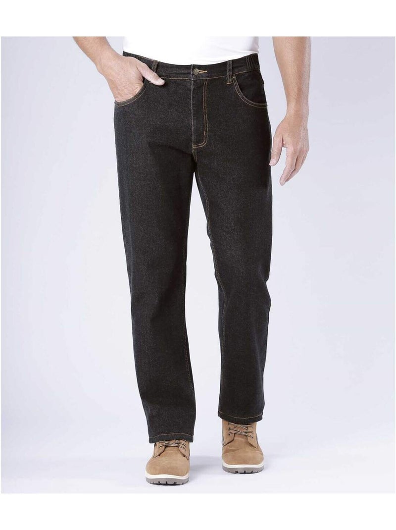 Jean Regular Stretch Confort - ATLAS FOR MEN Noir - Kiabi